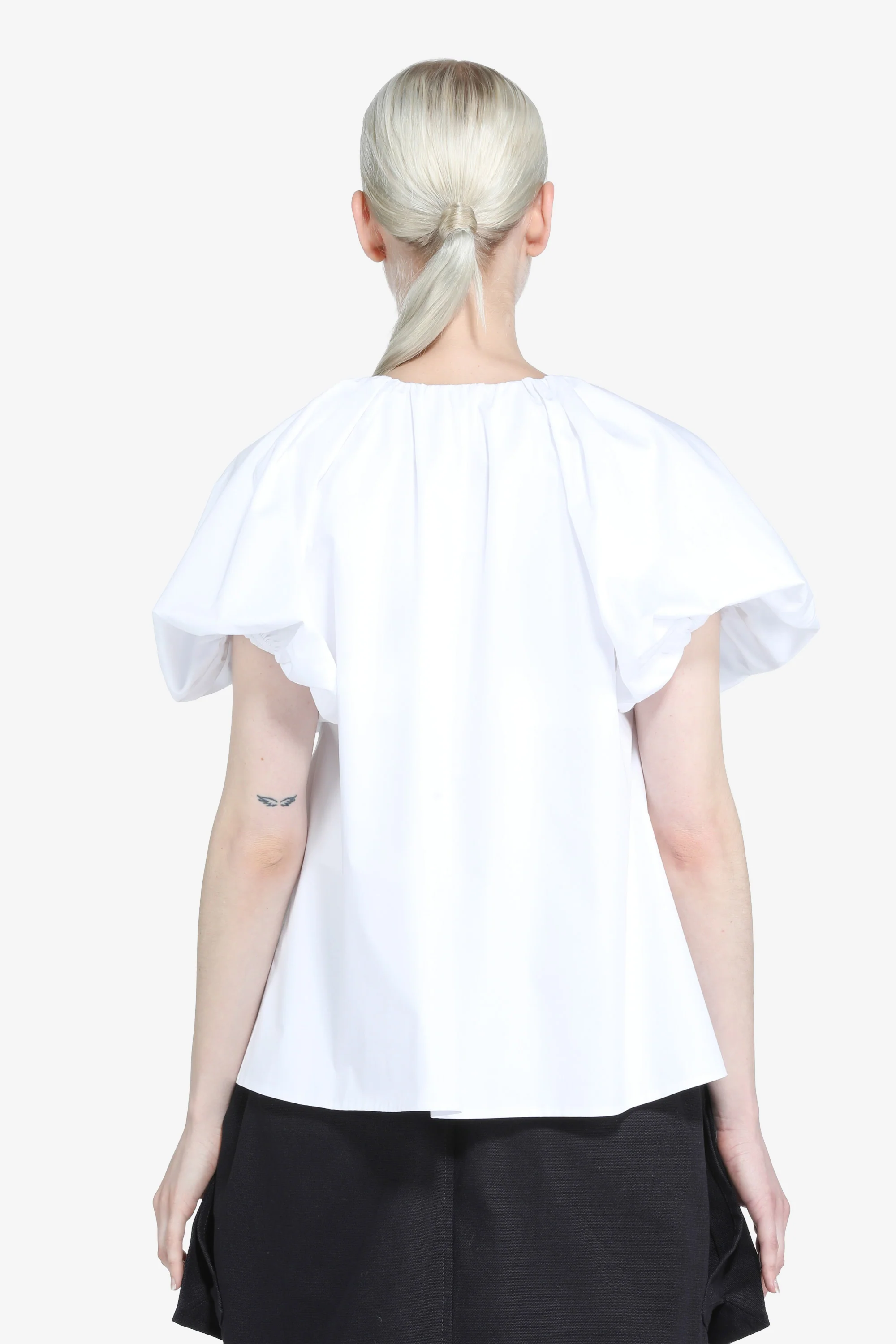Blusa con maniche corte a sbuffo - Image 3
