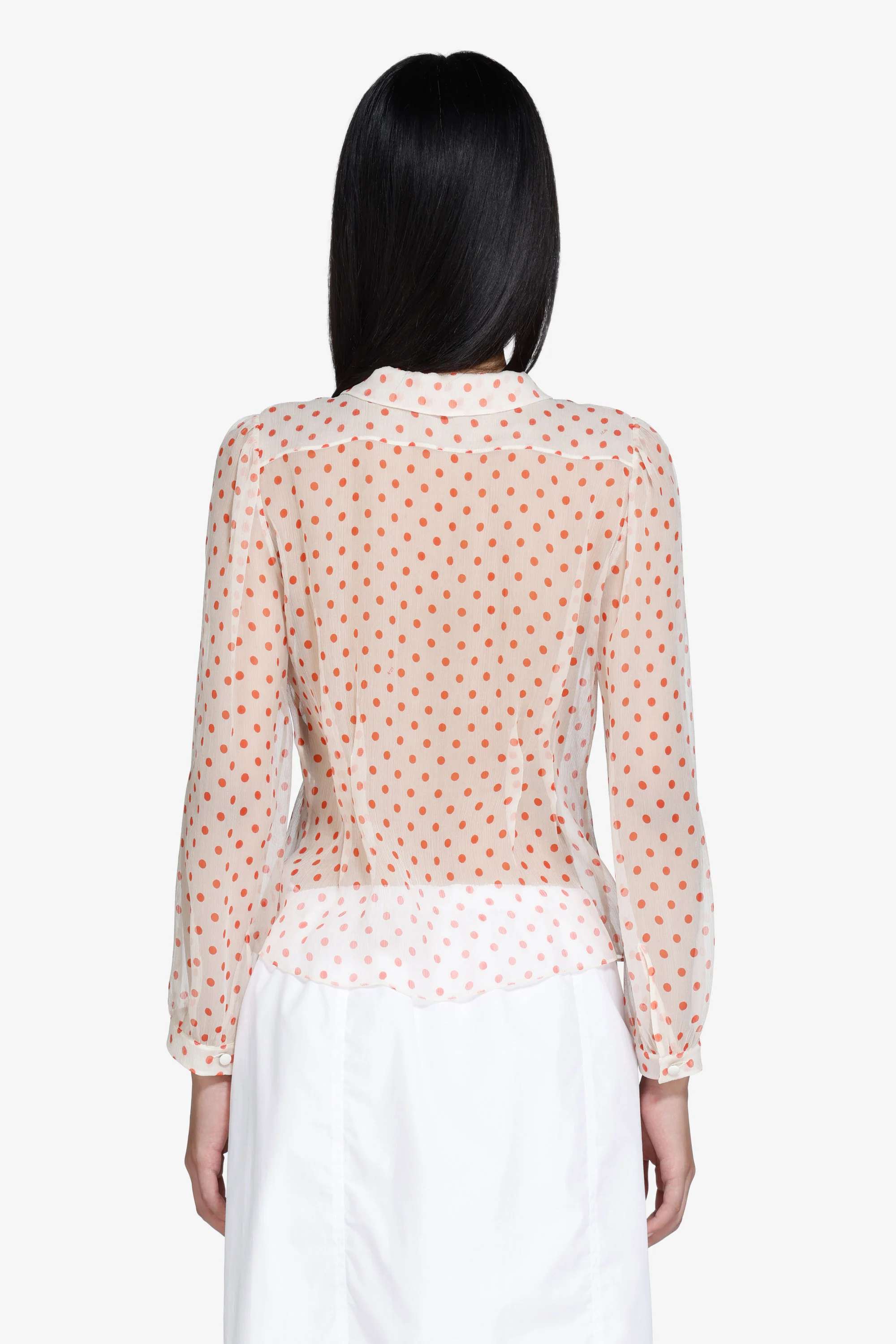 Camicia a pois trasparente - Image 3