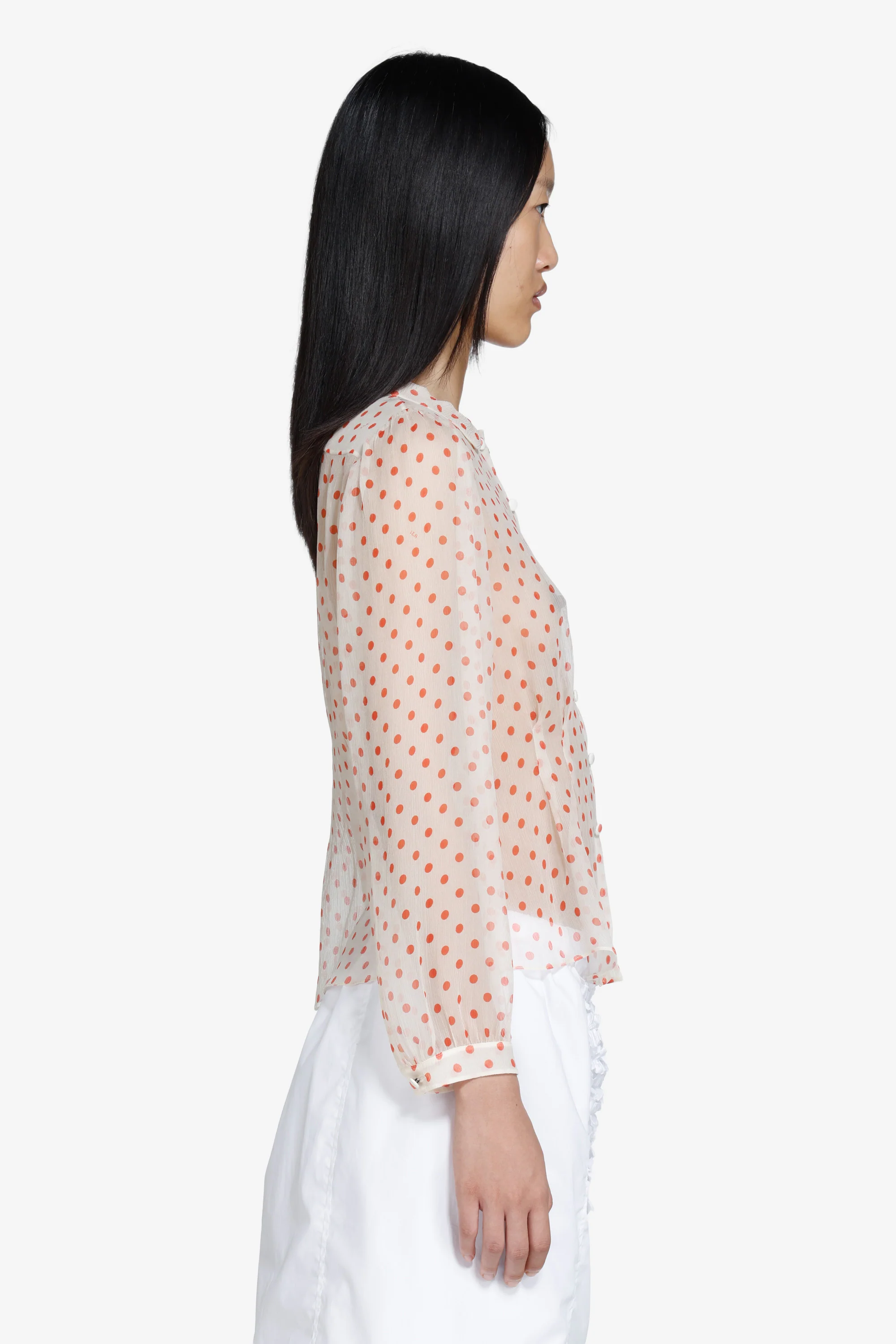 Camicia a pois trasparente - Image 4