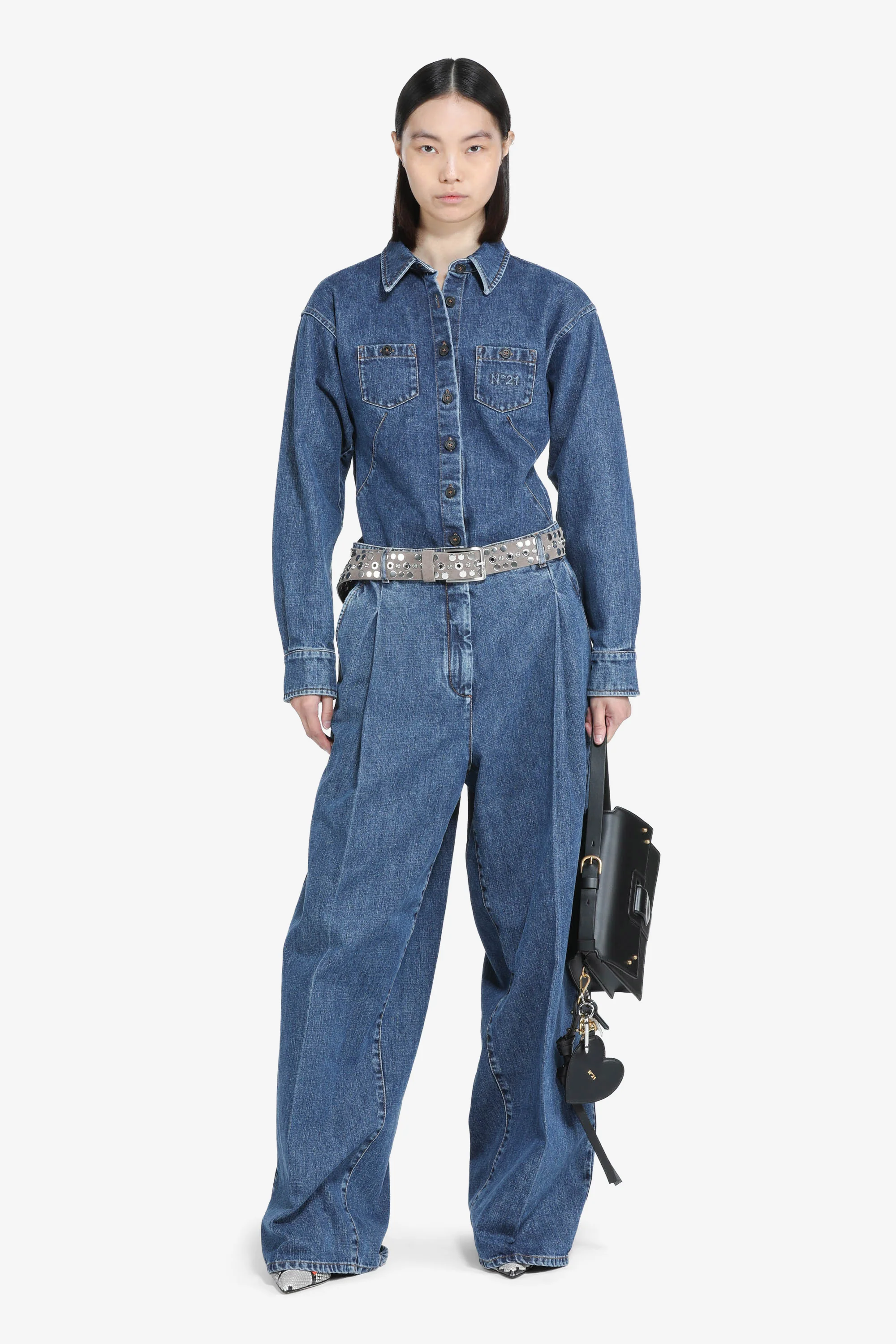 Camicia in denim con taschine - Image 2