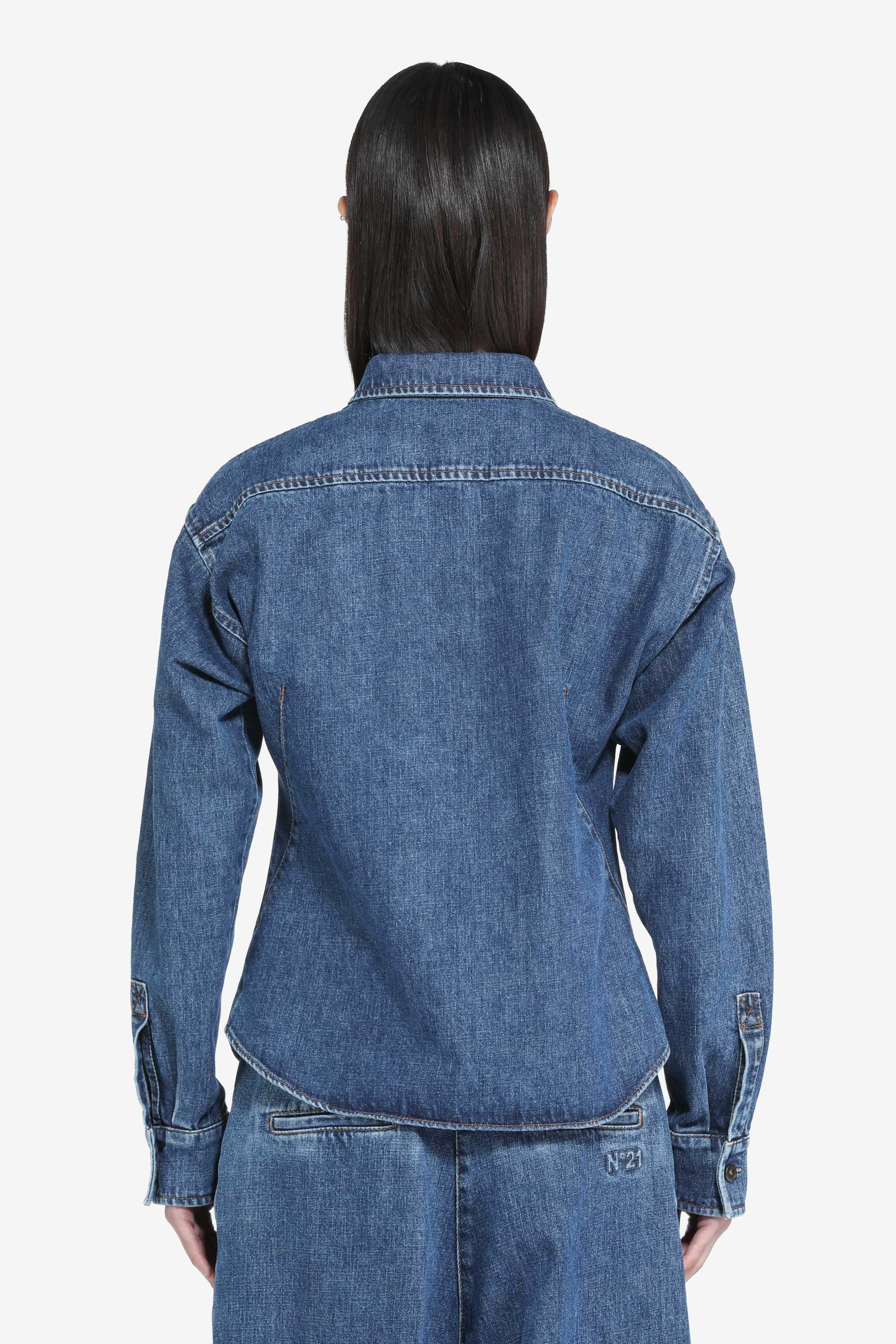 Camicia in denim con taschine - Image 3