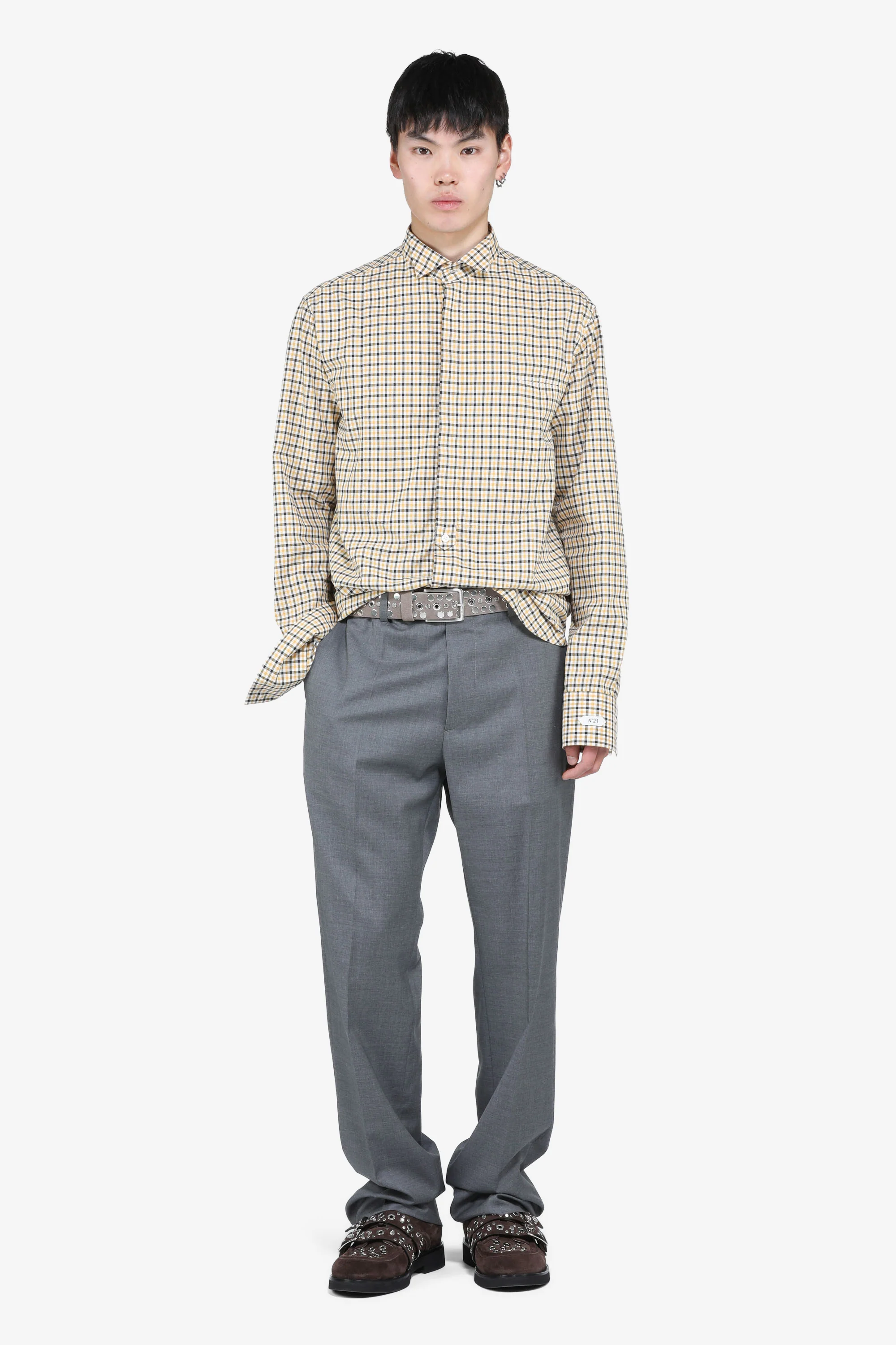 Camicia maniche lunghe a quadretti - Image 2
