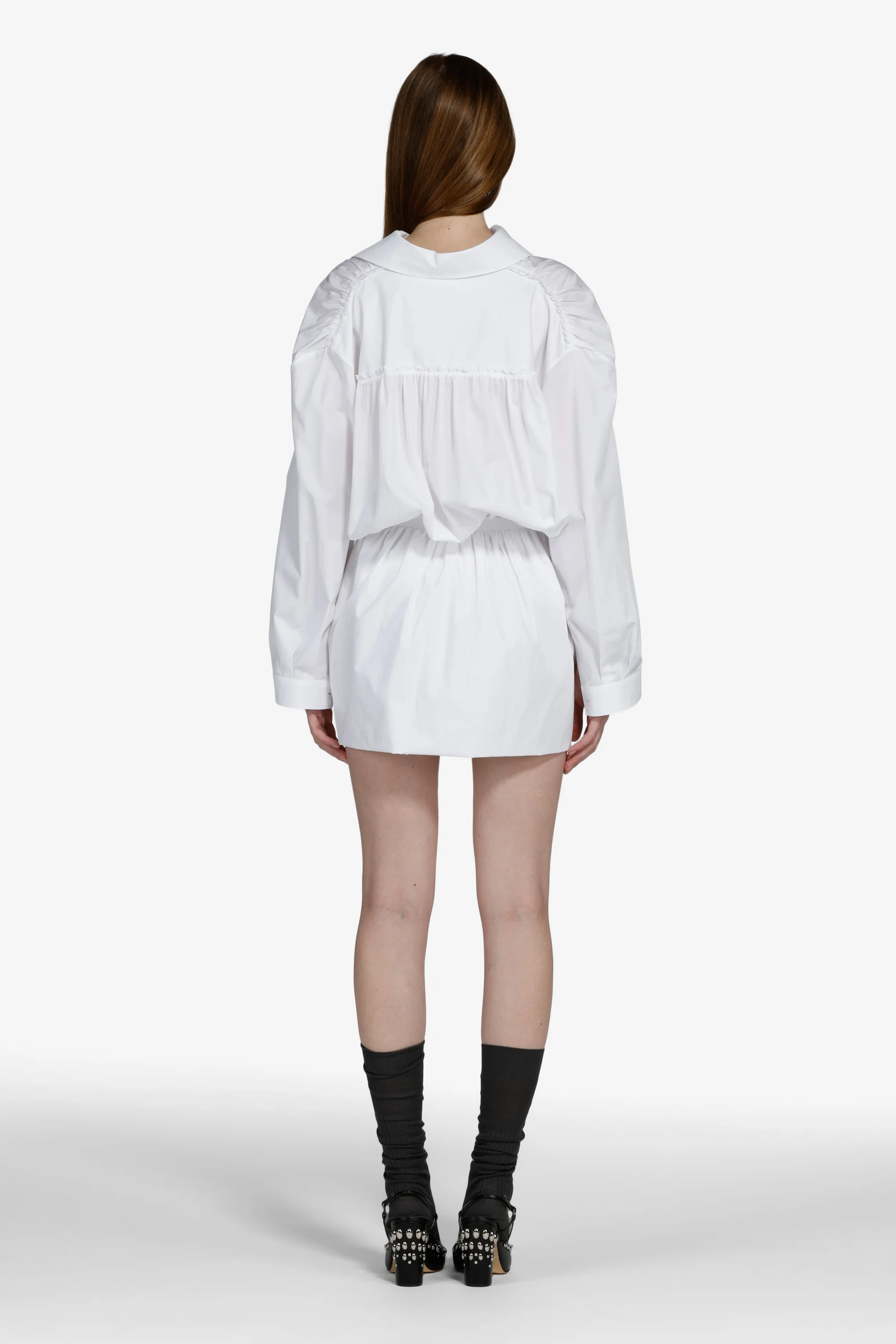 Camicia vestito con elastico in vita - Image 2
