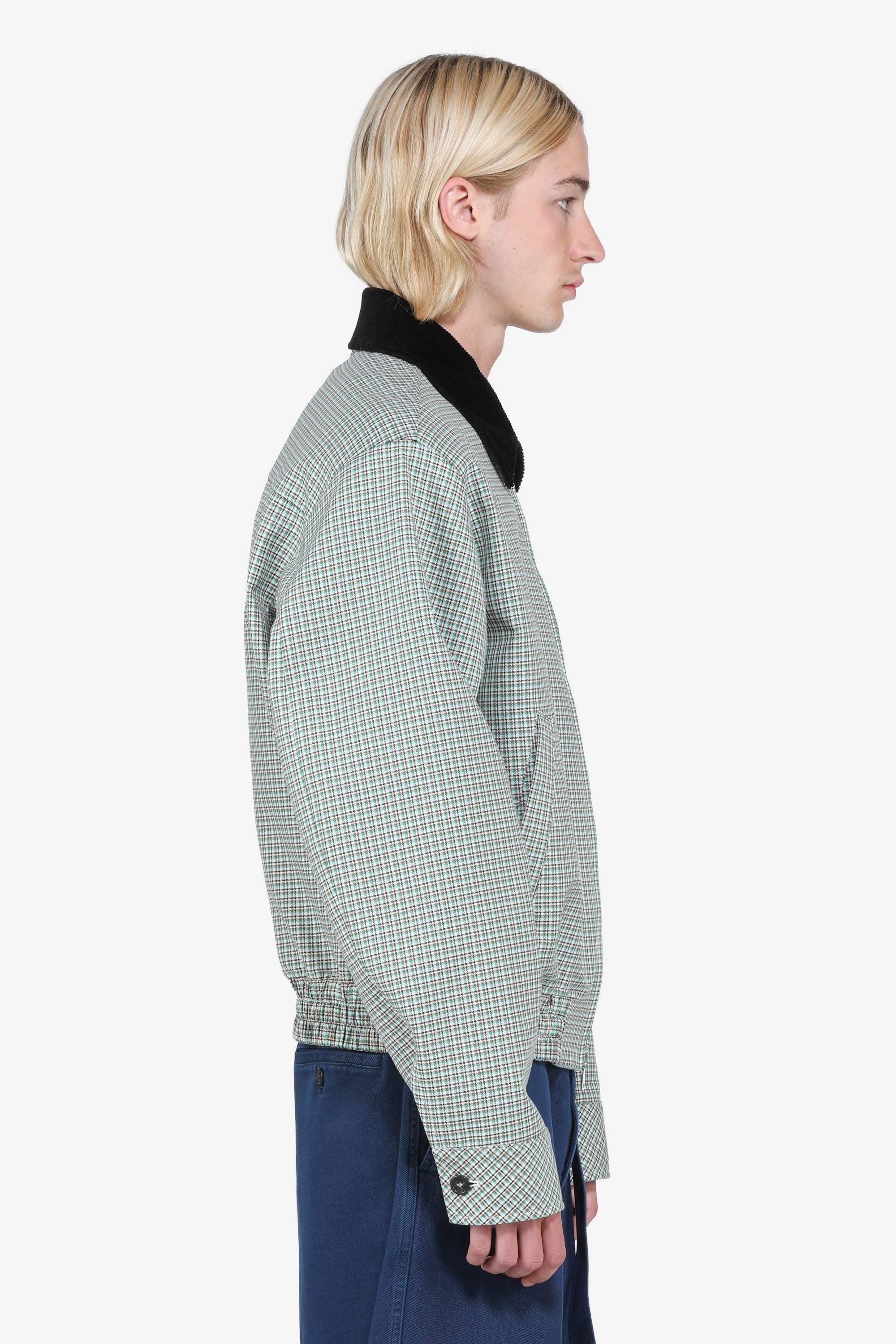 Giacca con zip a quadretti - Image 3