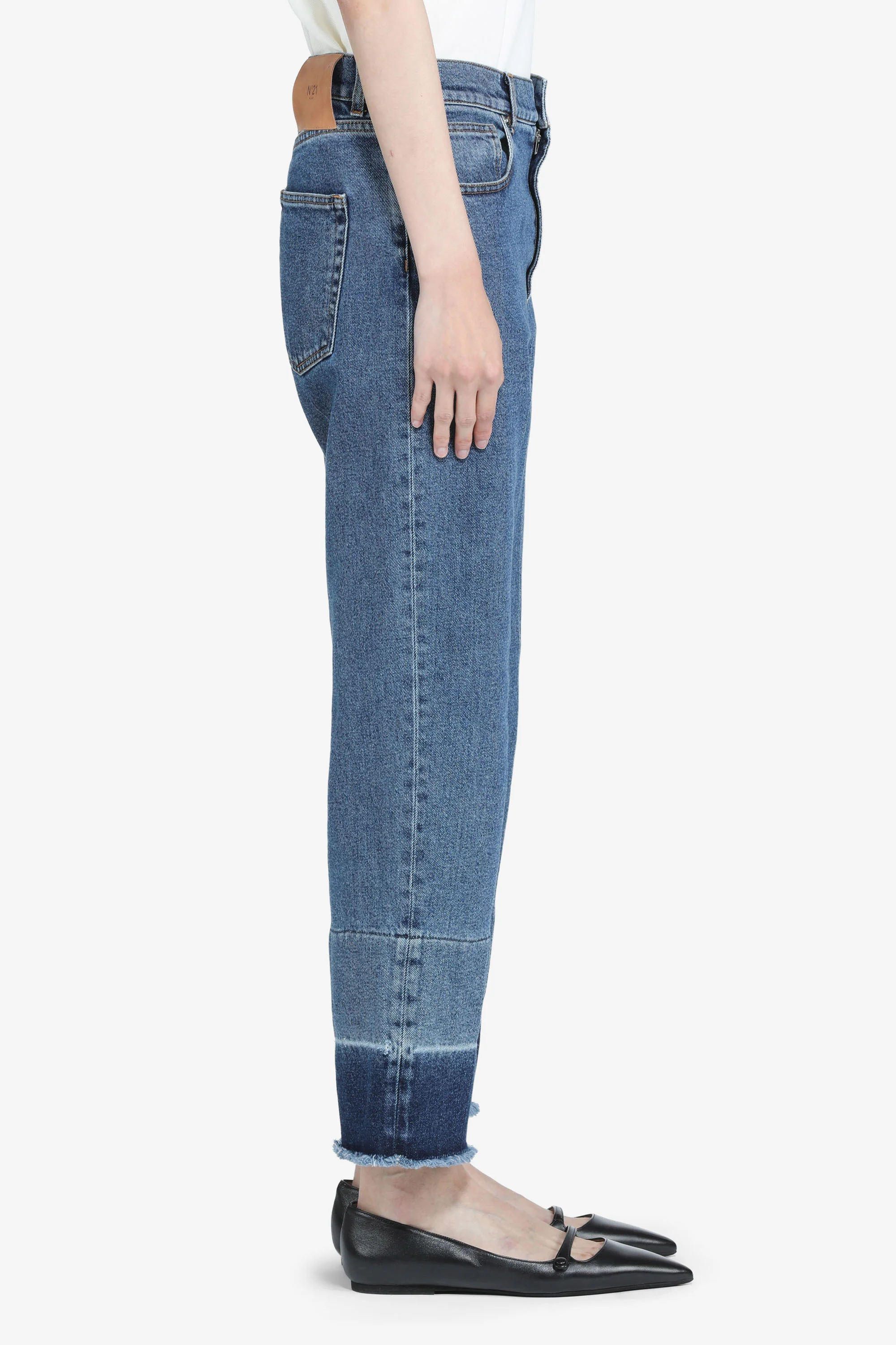 Jeans con bordo a contrasto - Image 4