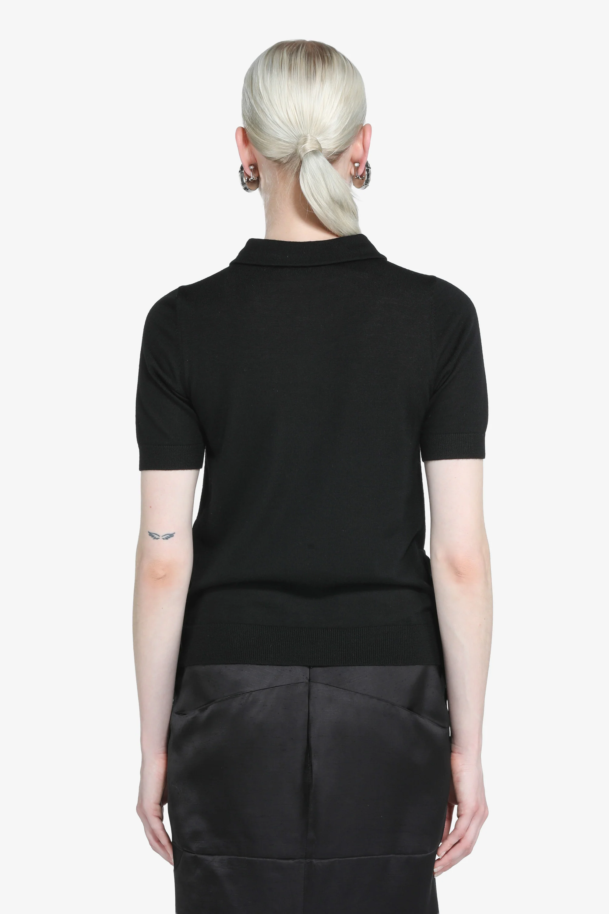 Maglia a polo maniche corte con frange - Image 3