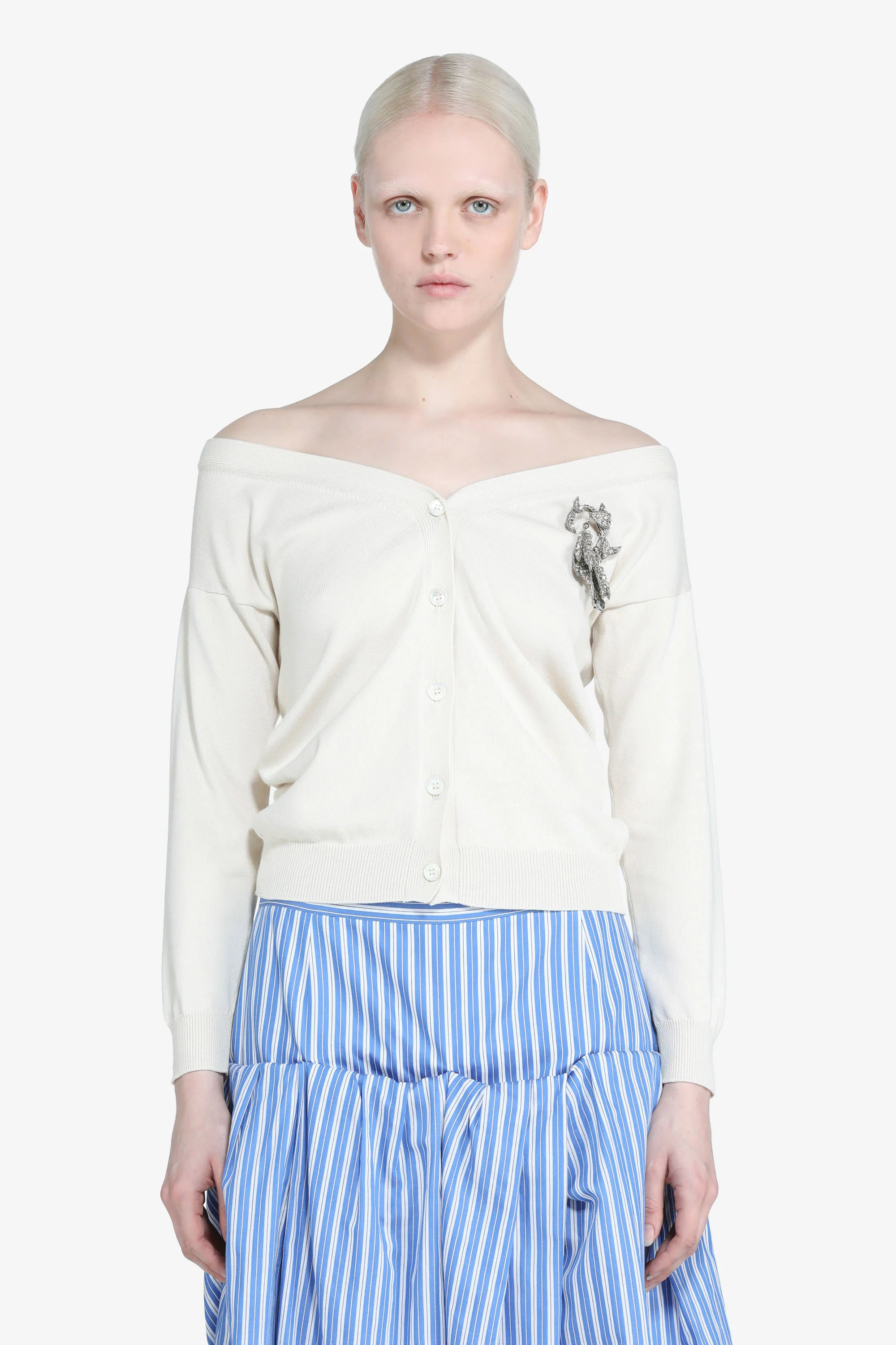 Maglia cardigan con maniche lunghe