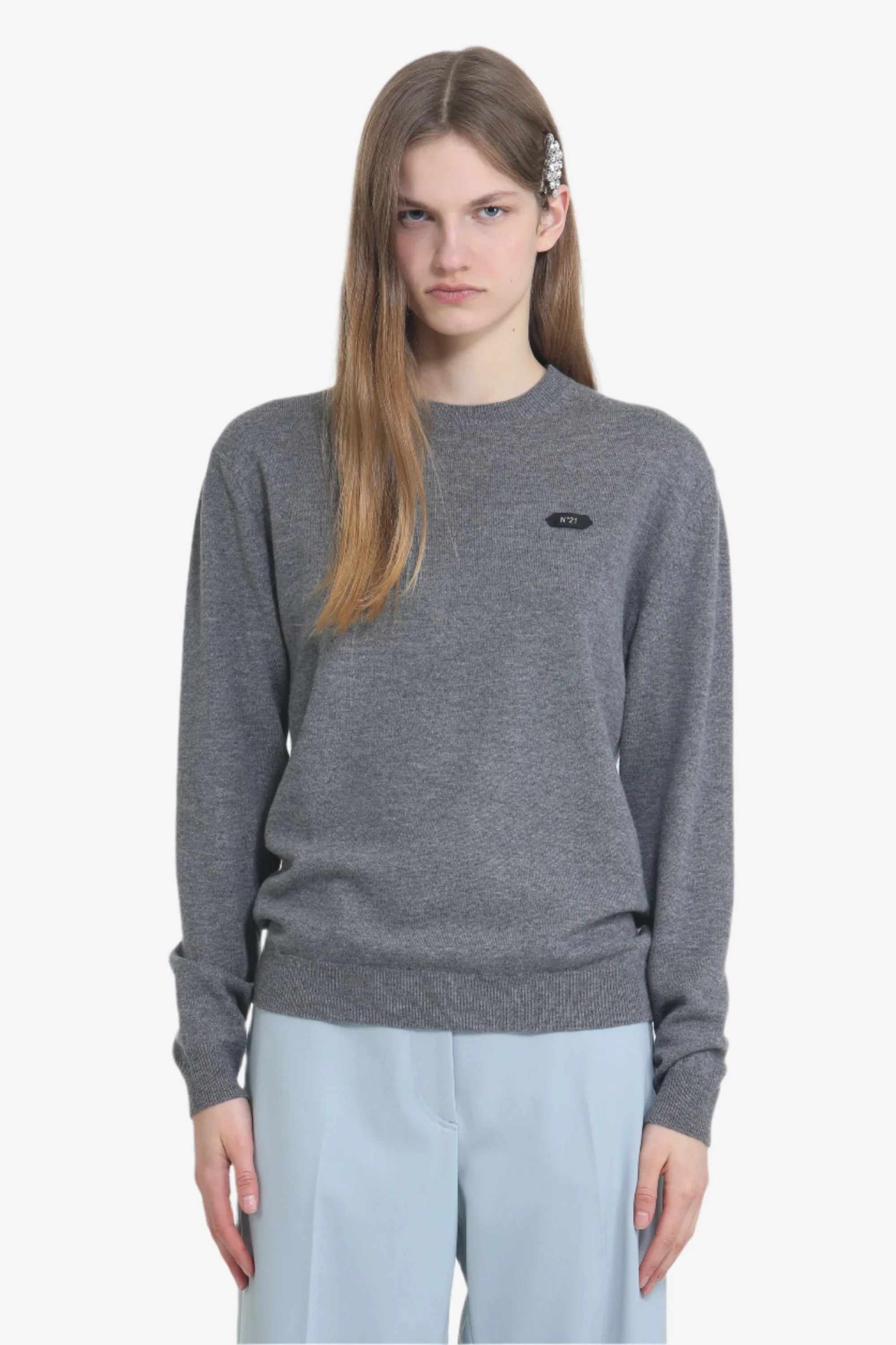 Maglia girocollo con logo