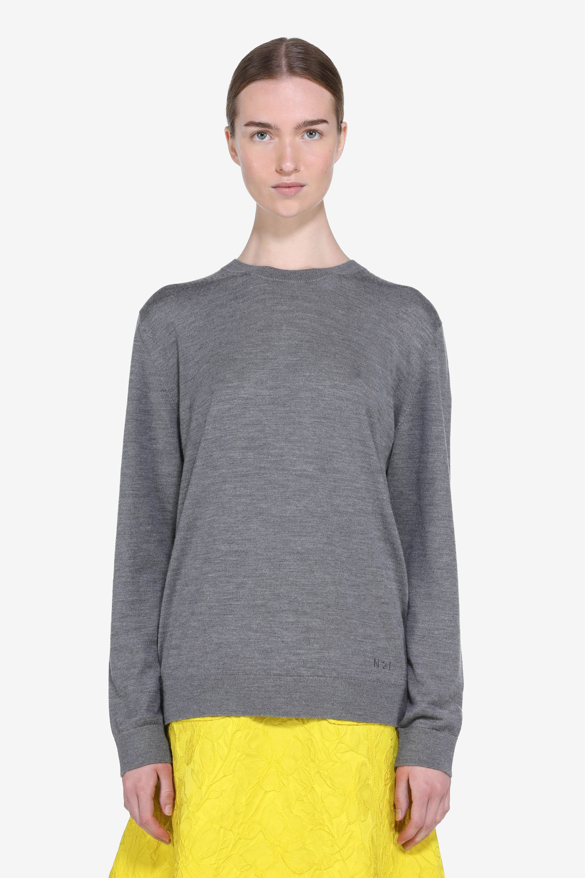 Maglia girocollo maniche lunghe