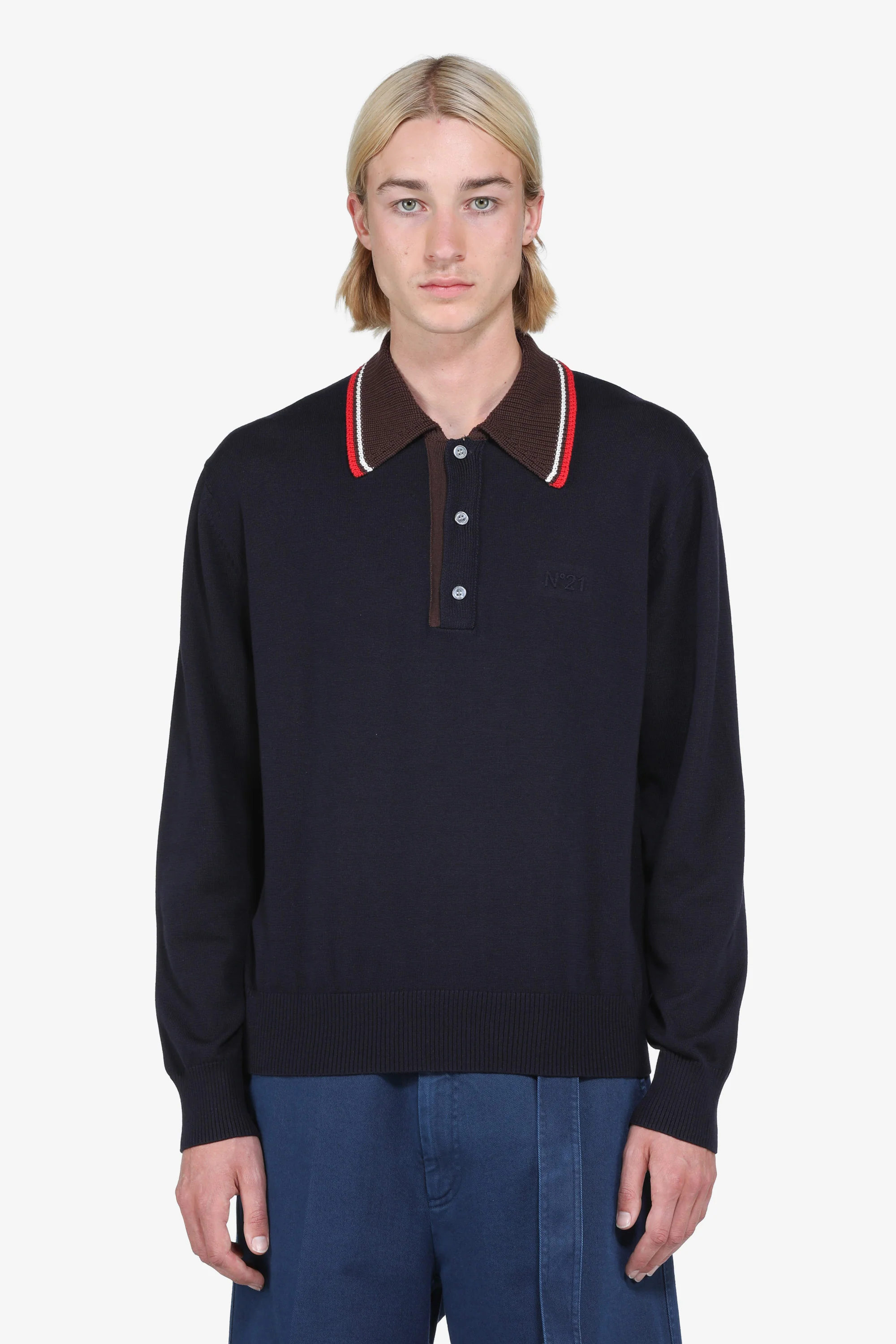 Maglia polo a maniche lunghe
