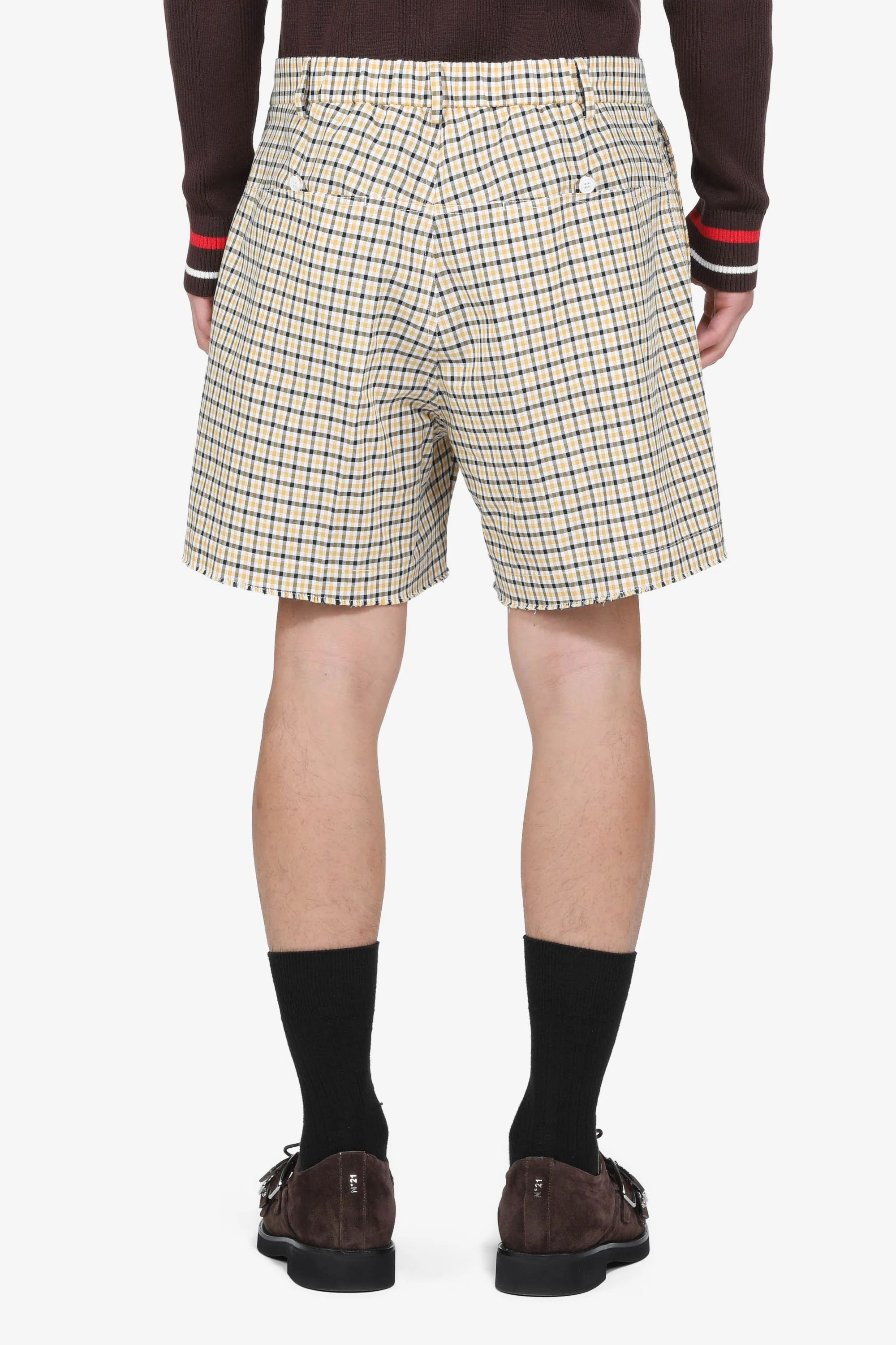 Pantalone bermuda a quadretti - Image 3