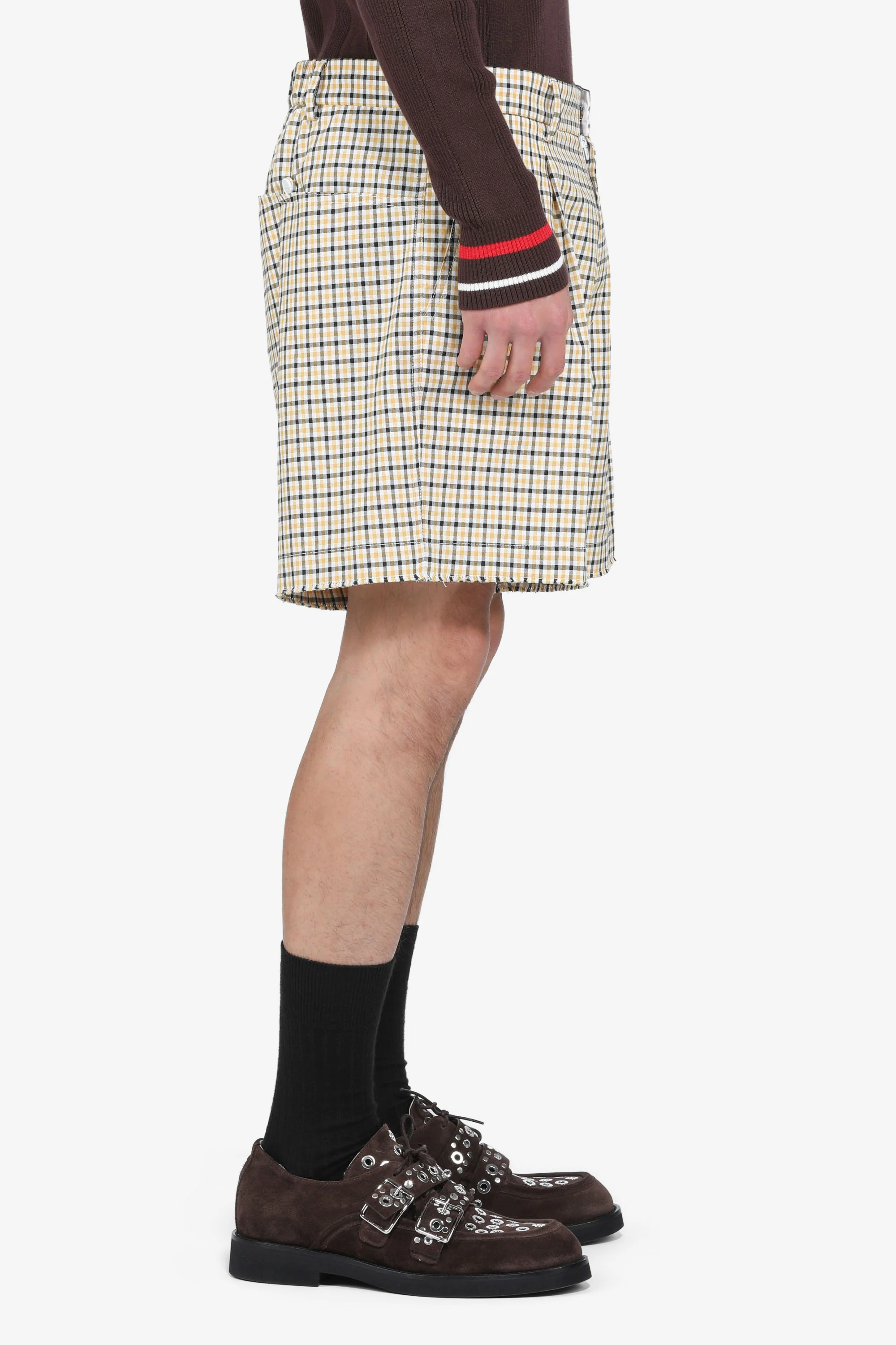 Pantalone bermuda a quadretti - Image 4
