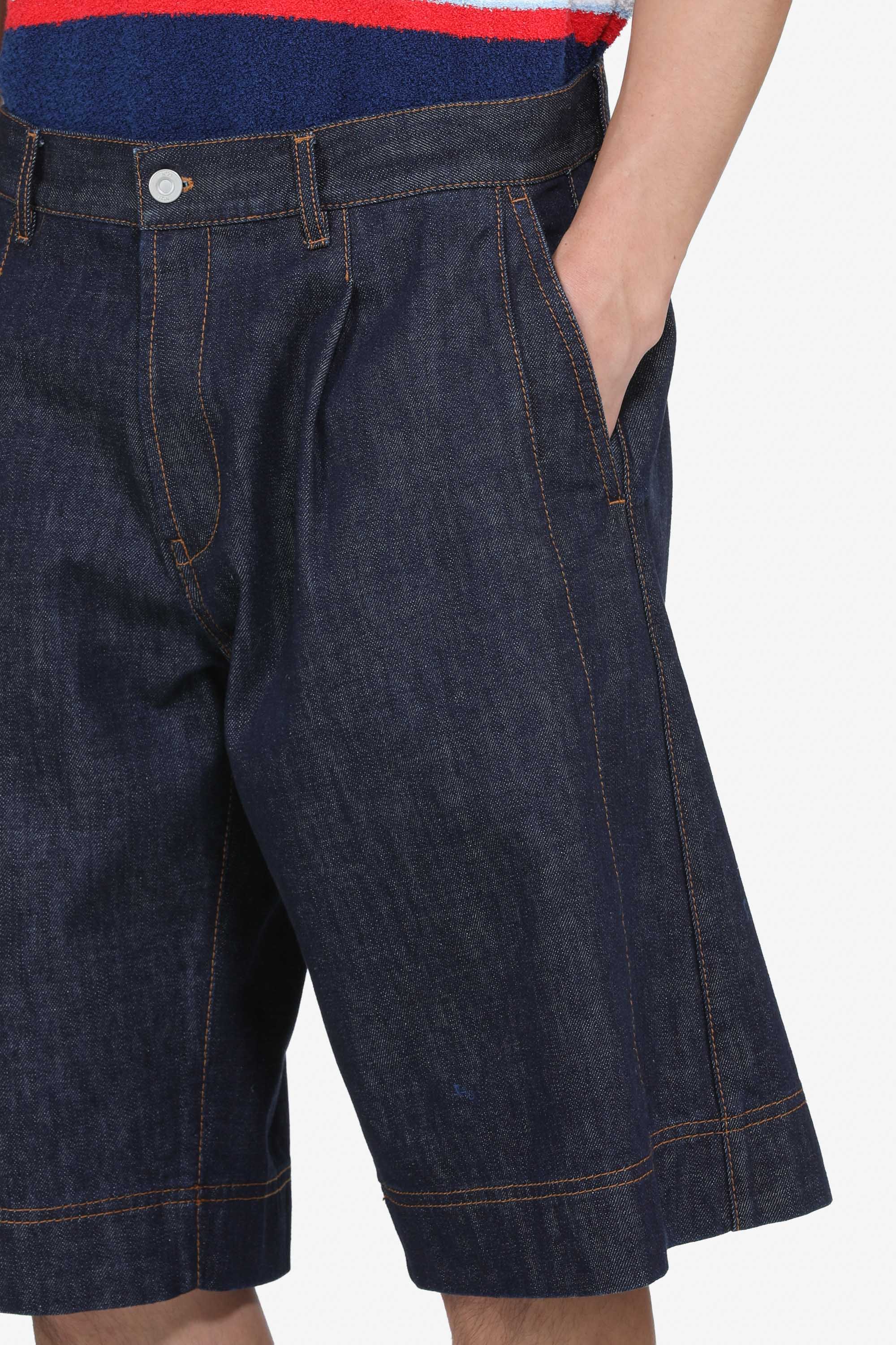 Pantalone bermuda in denim - Image 5
