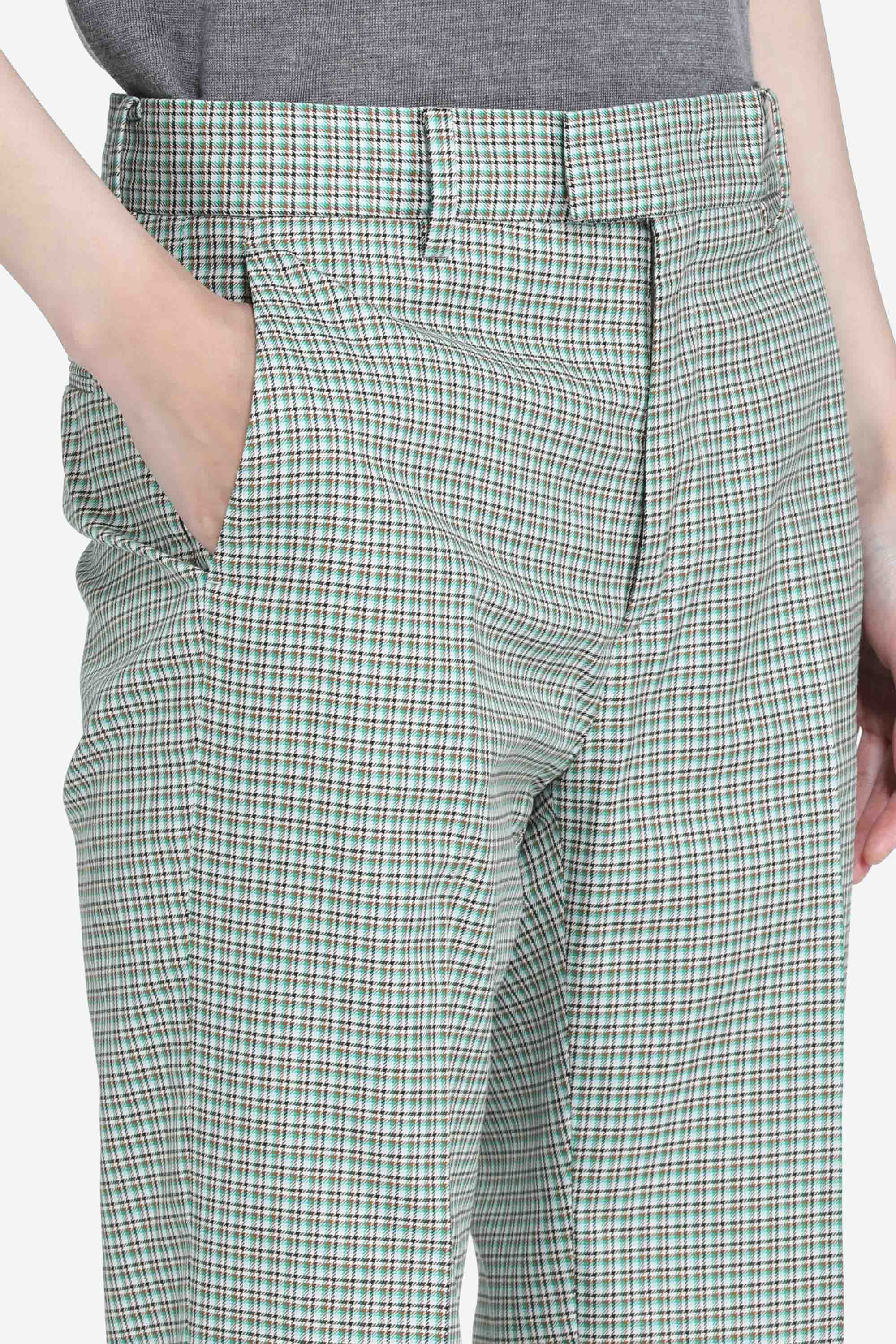 Pantalone dritto con stampa a quadretti - Image 5