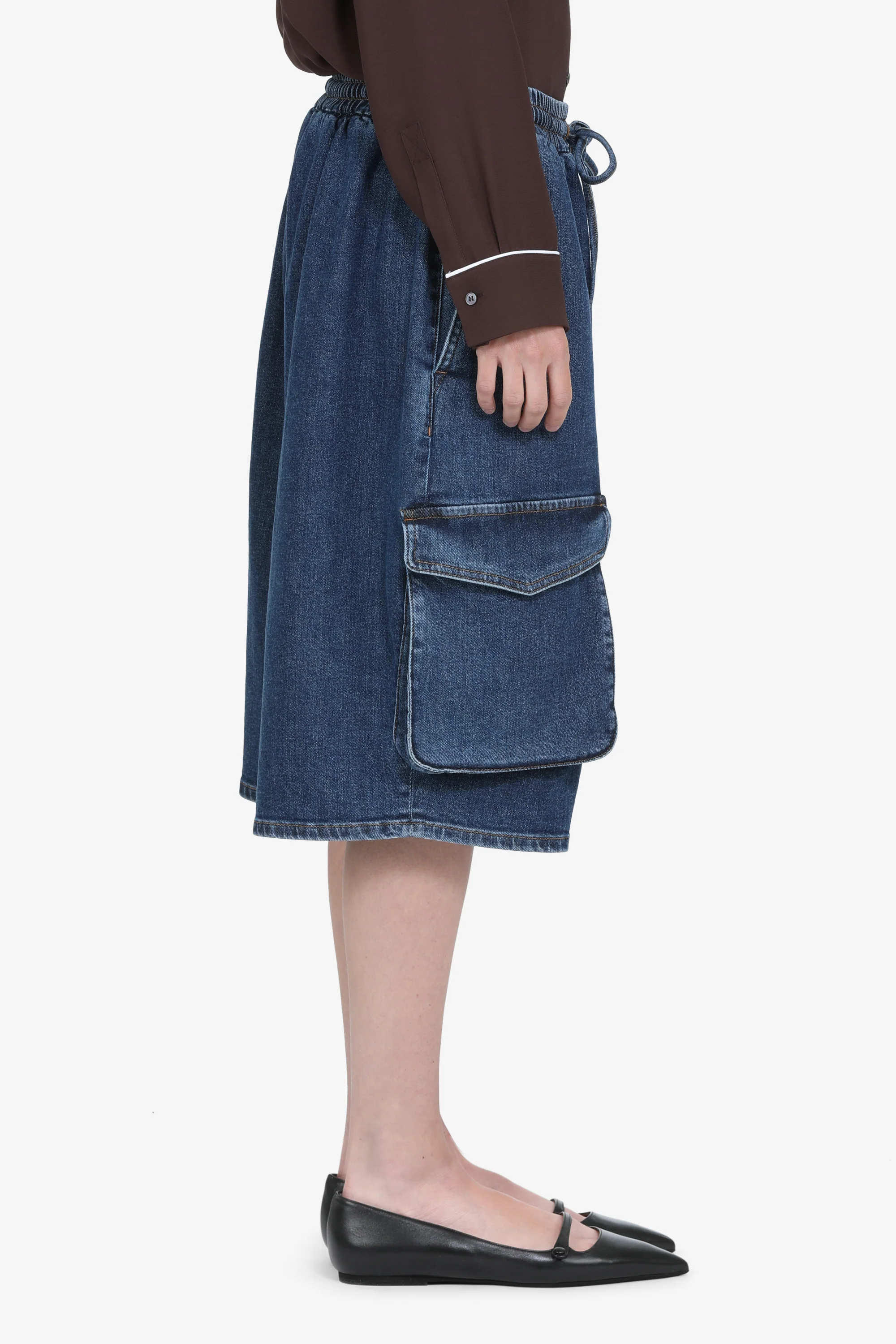 Pantalone in denim al ginocchio - Image 4