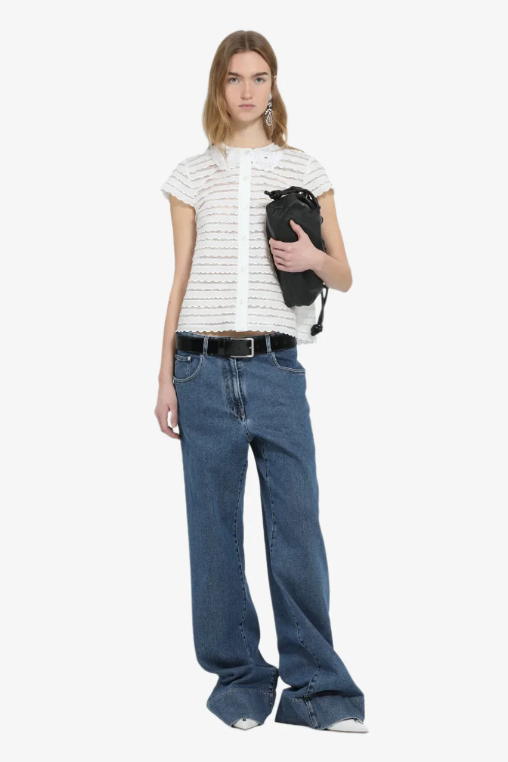 Pantalone in denim relaxed fit