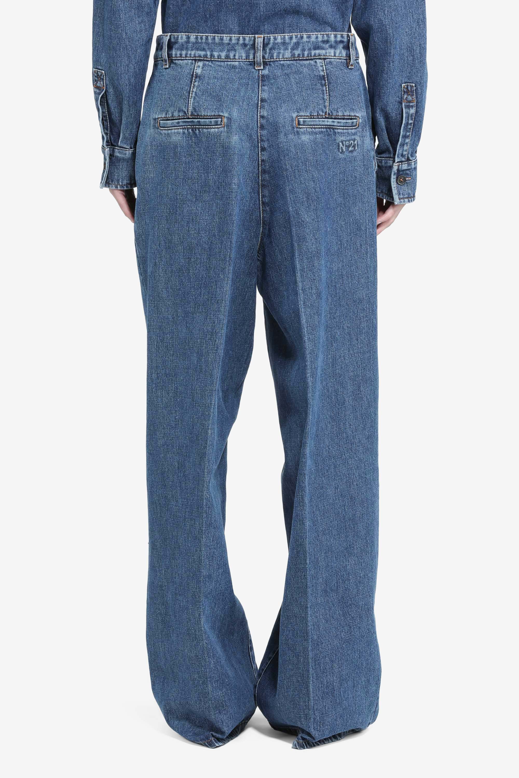 Pantalone palazzo in denim - Image 3