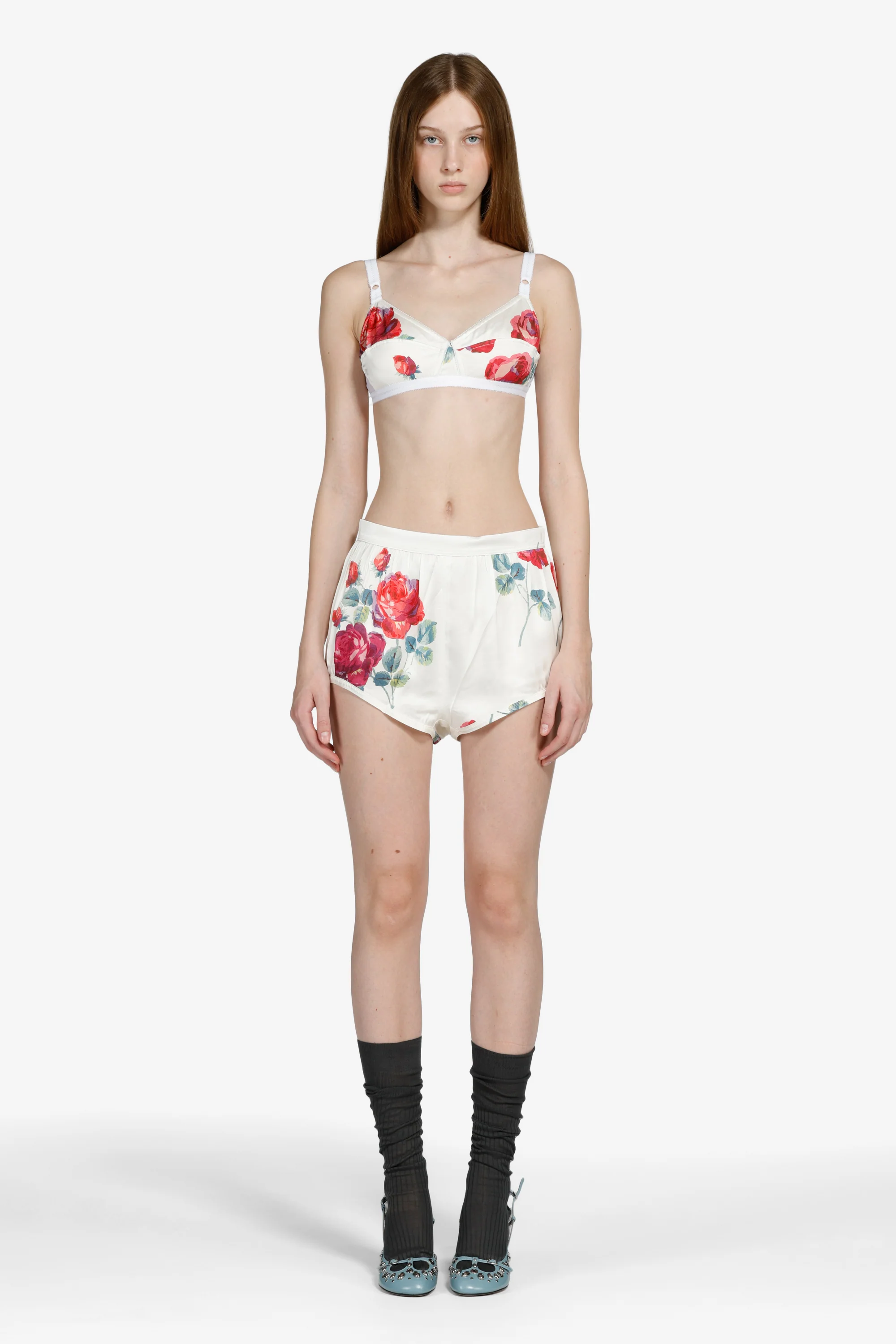 Reggiseno con stampa a rose - Image 2