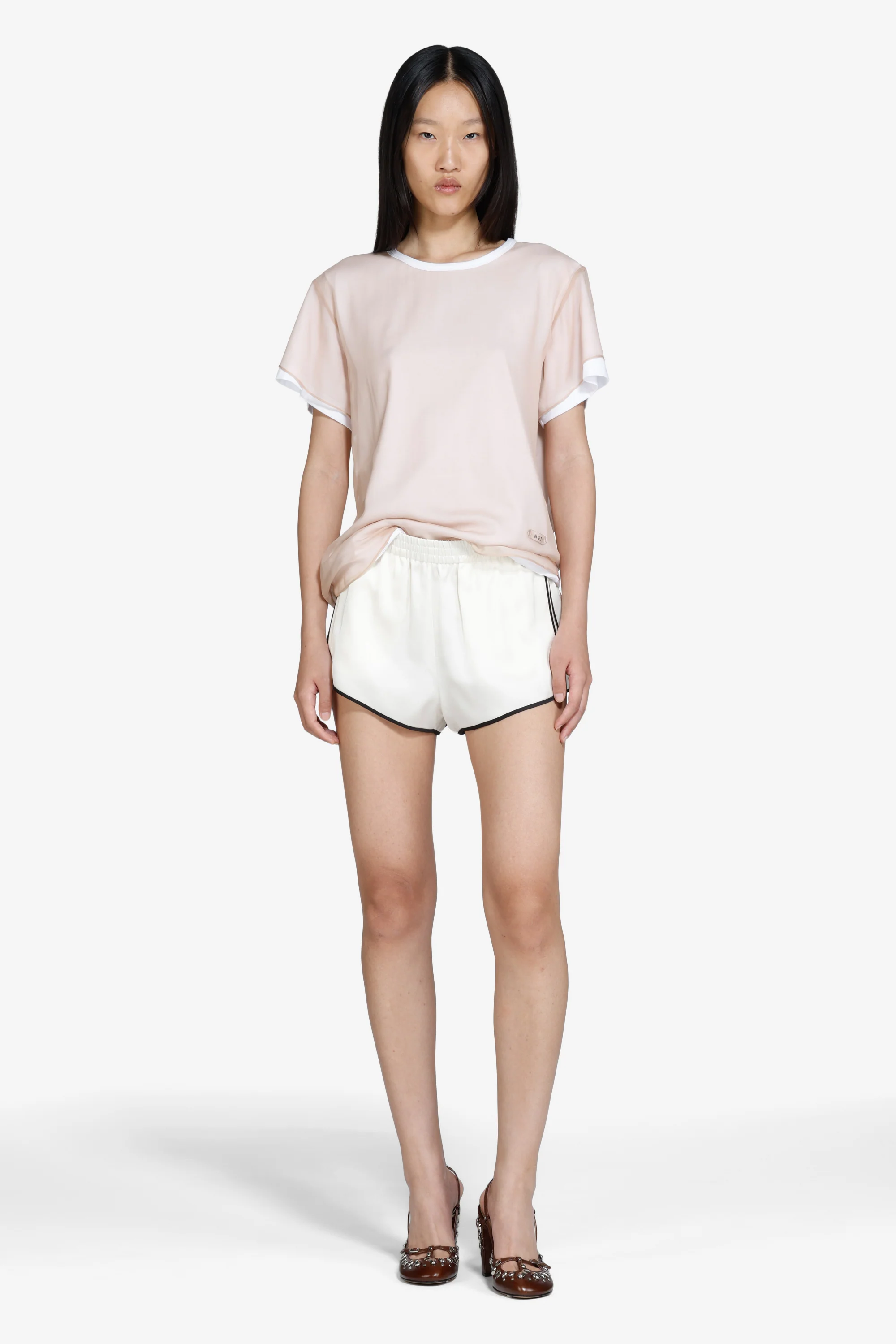 Shorts con profilo a contrasto