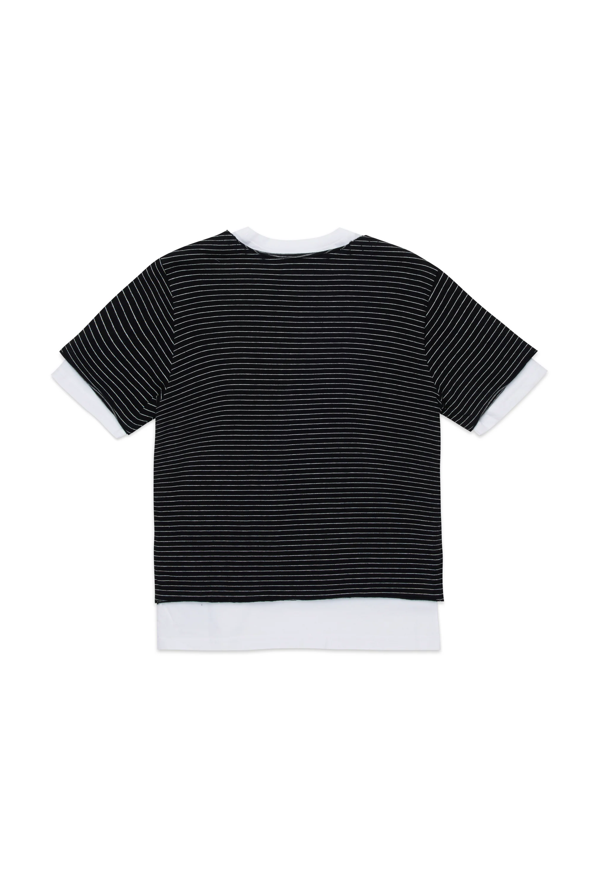 T-Shirt a righe con logo - Image 2