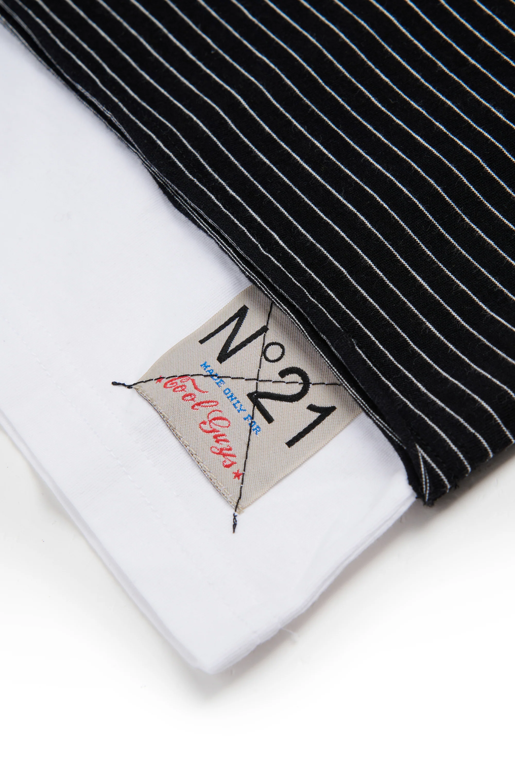 T-Shirt a righe con logo - Image 4