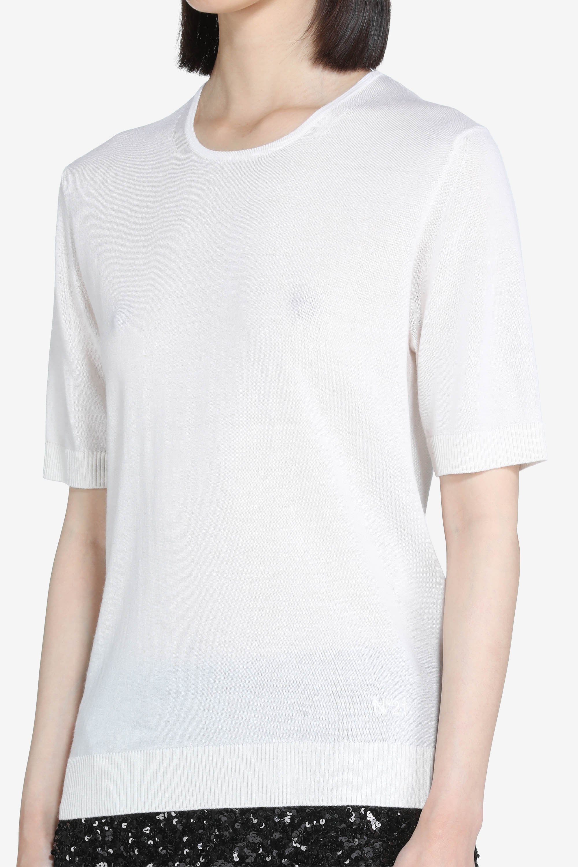 T-shirt in maglia - Image 5