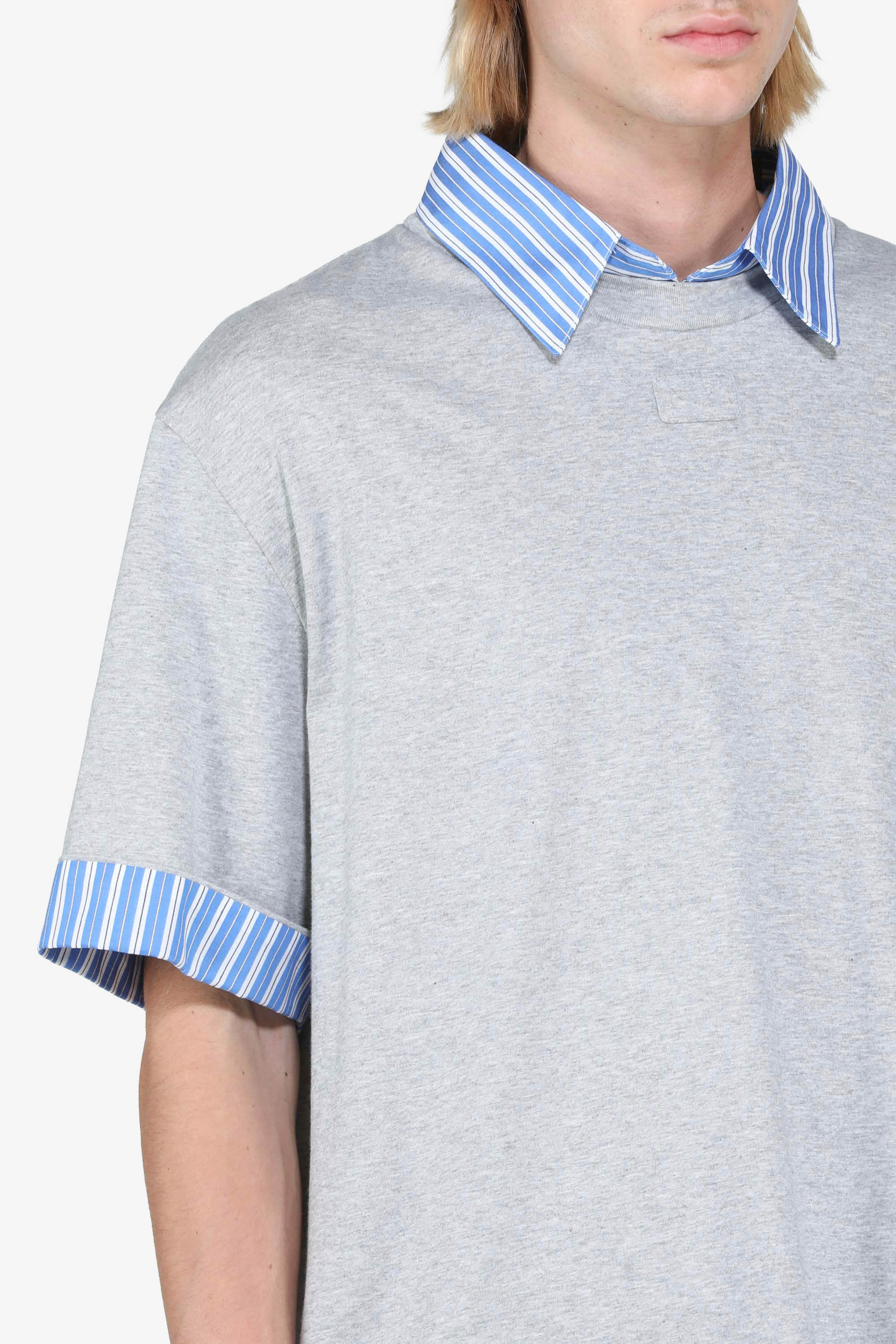 T-shirt maniche corte con colletto camicia - Image 5