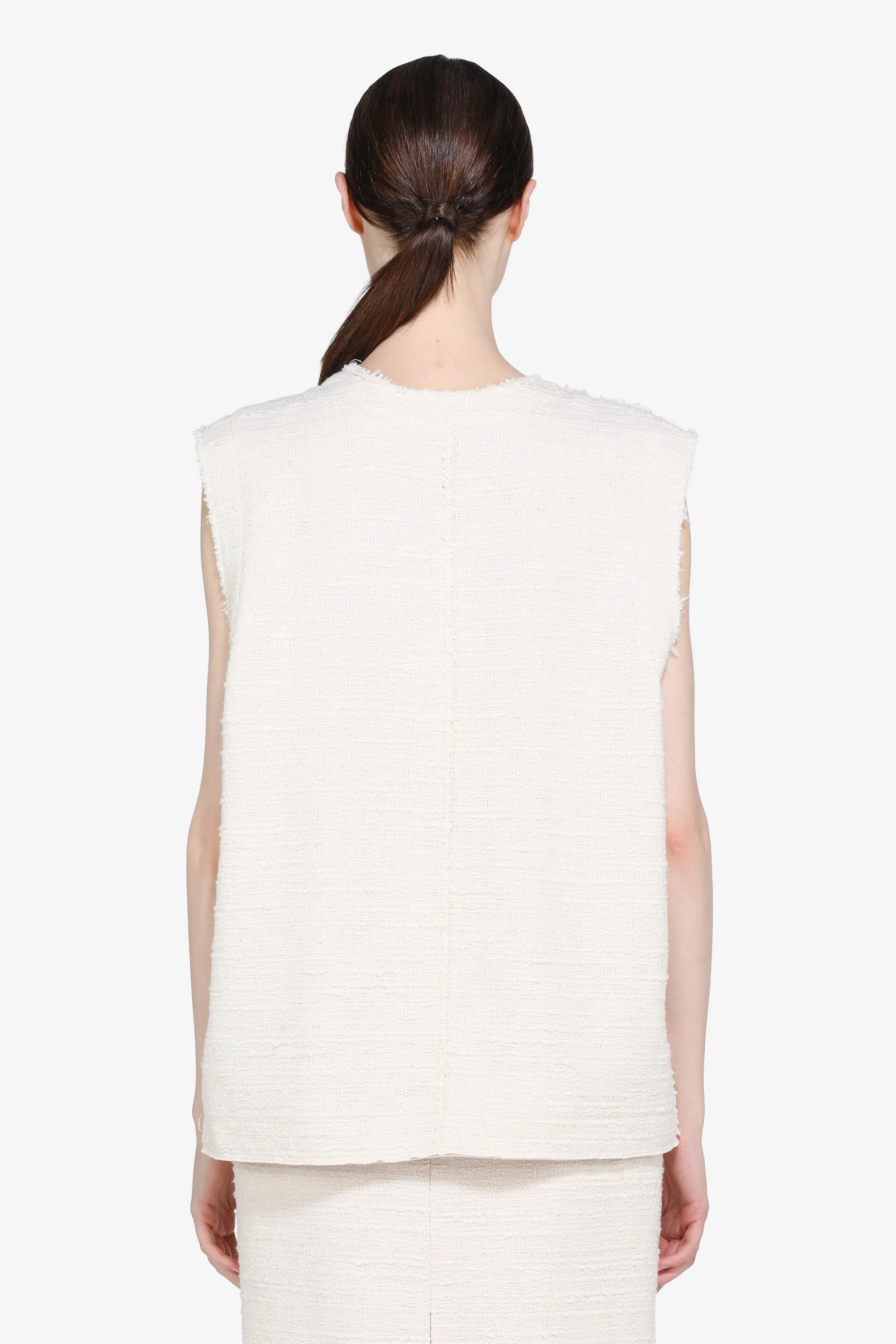 Top in tessuto bouclé - Image 3