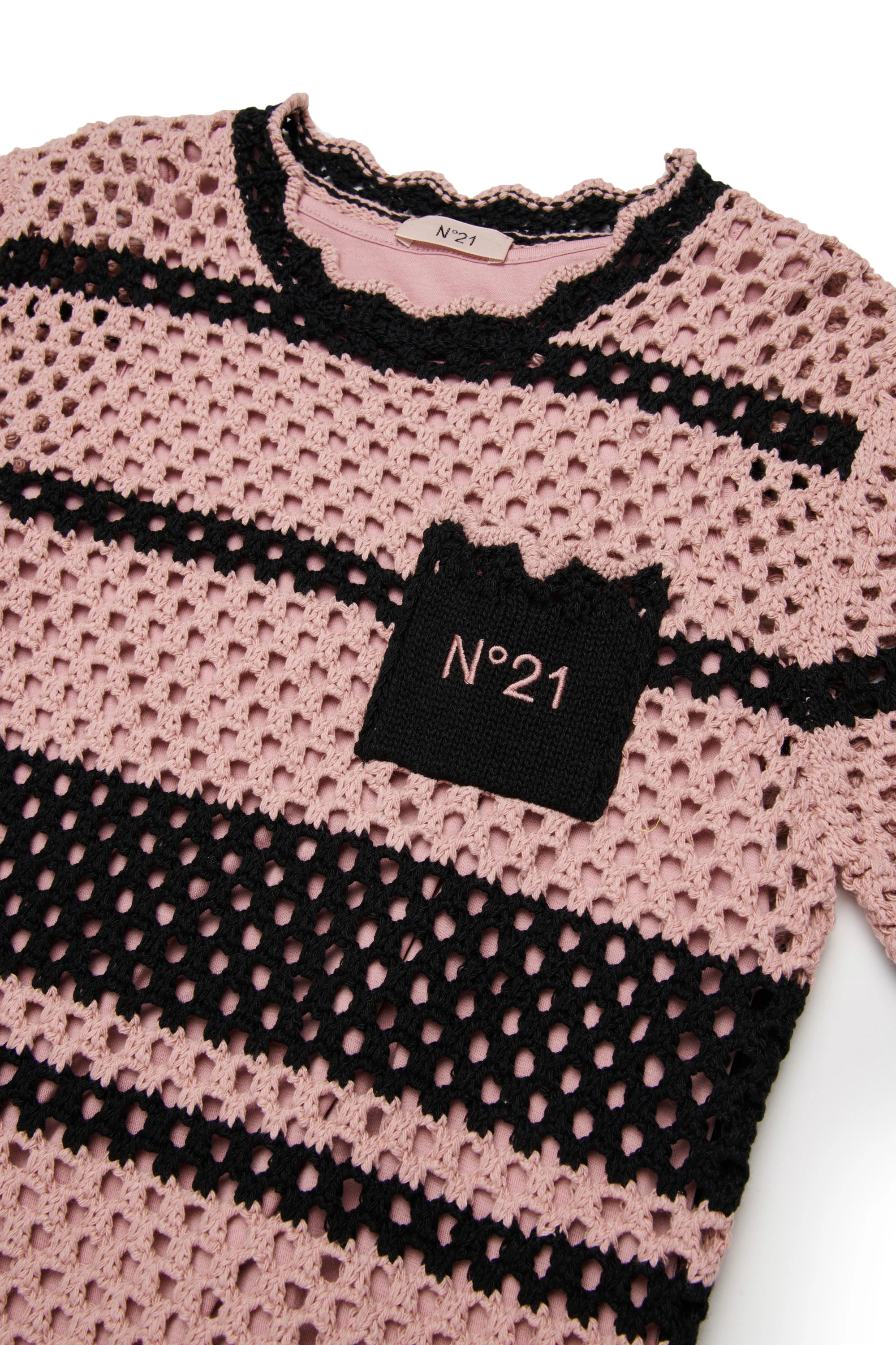 Vestito a righe in crochet - Image 3