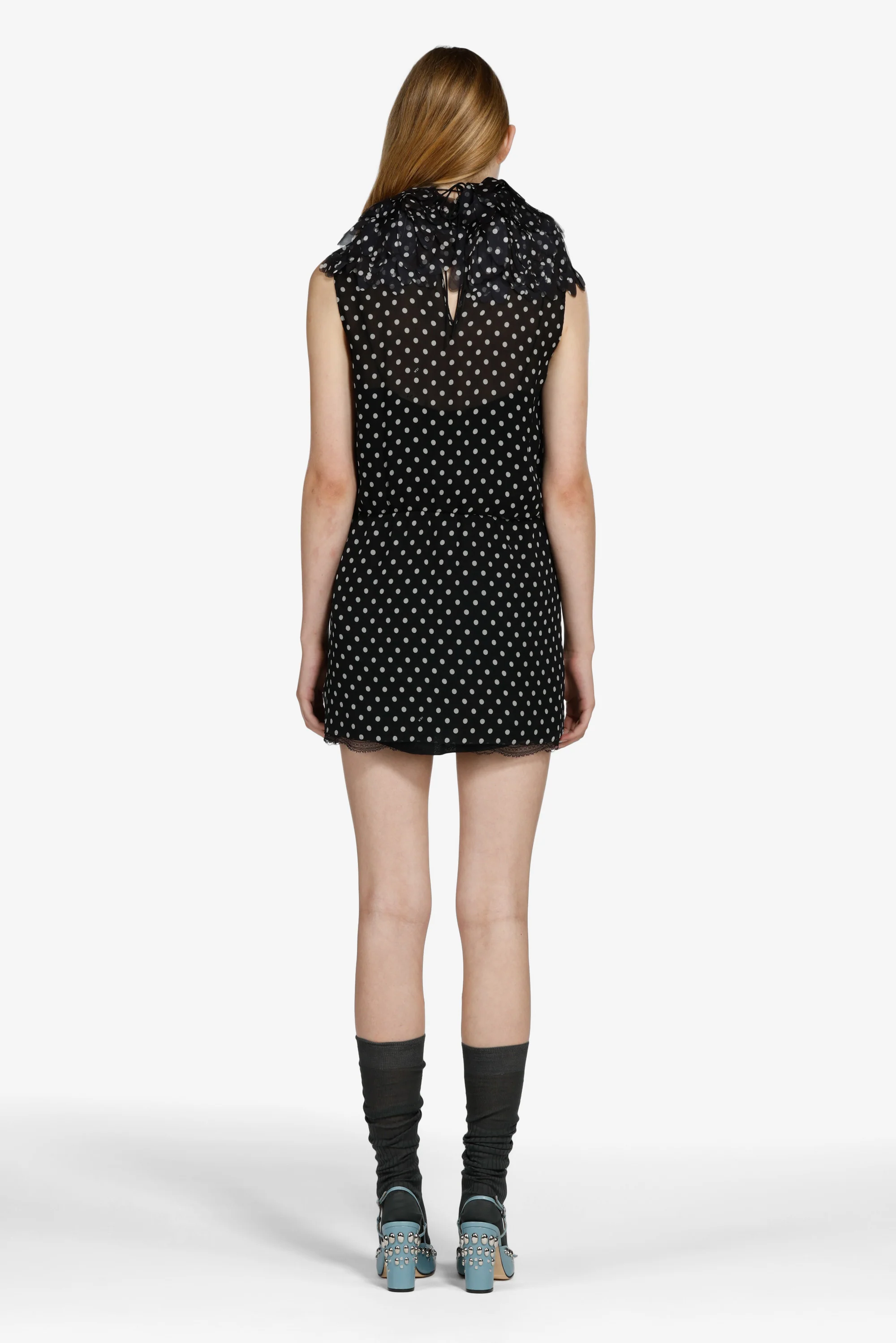 Vestito corto a pois - Image 2