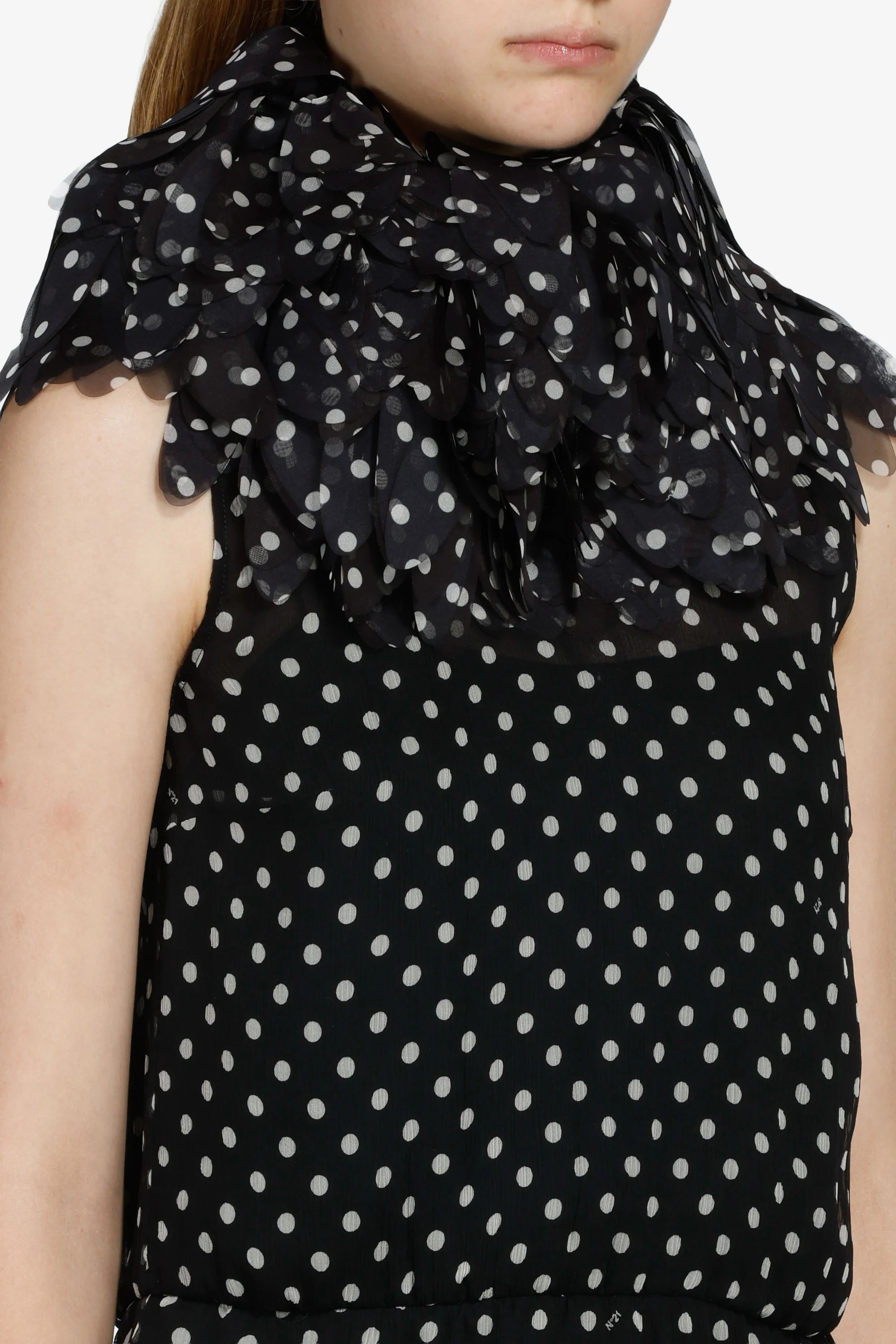 Vestito corto a pois - Image 4