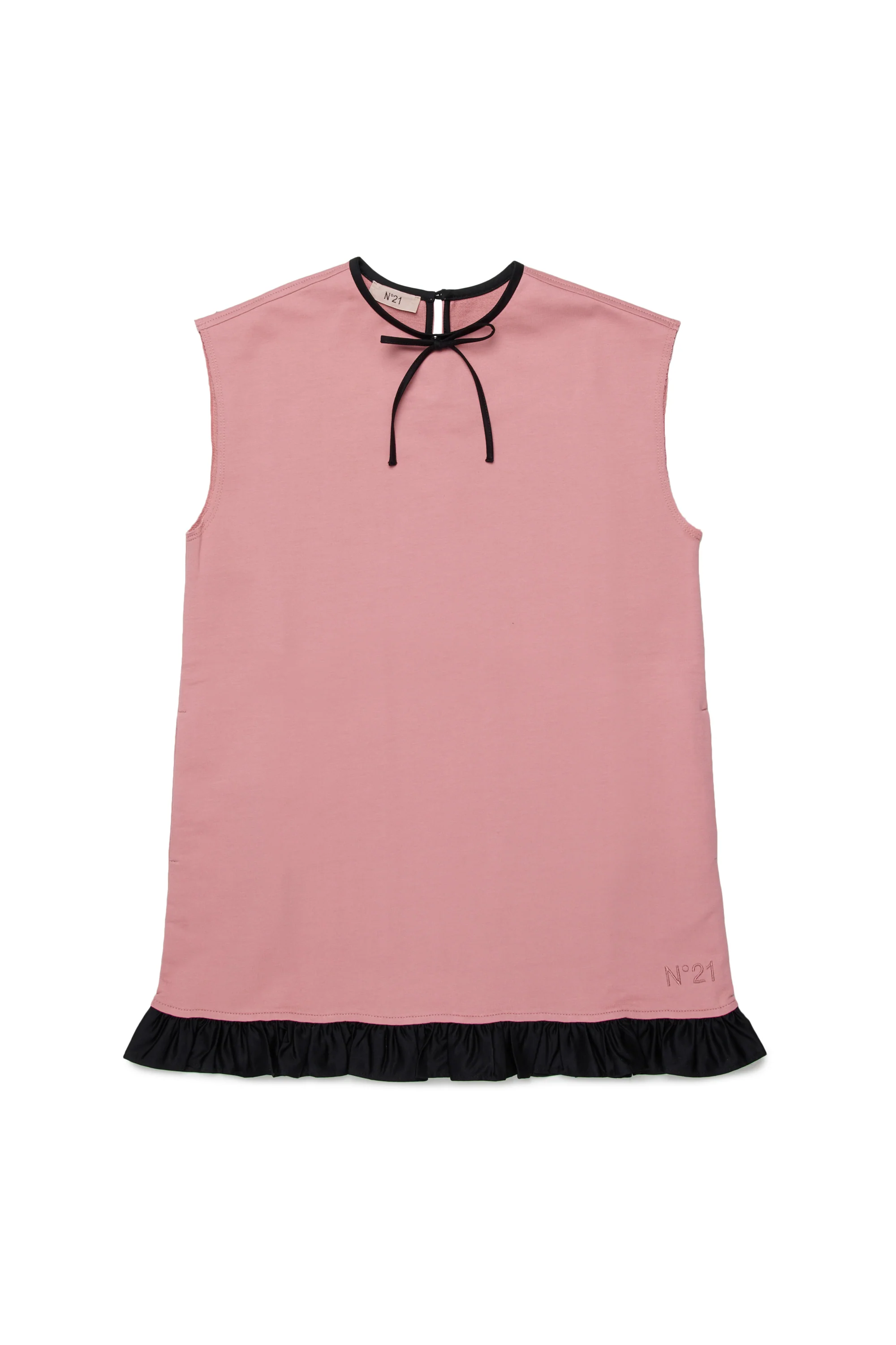 Vestito corto senza maniche