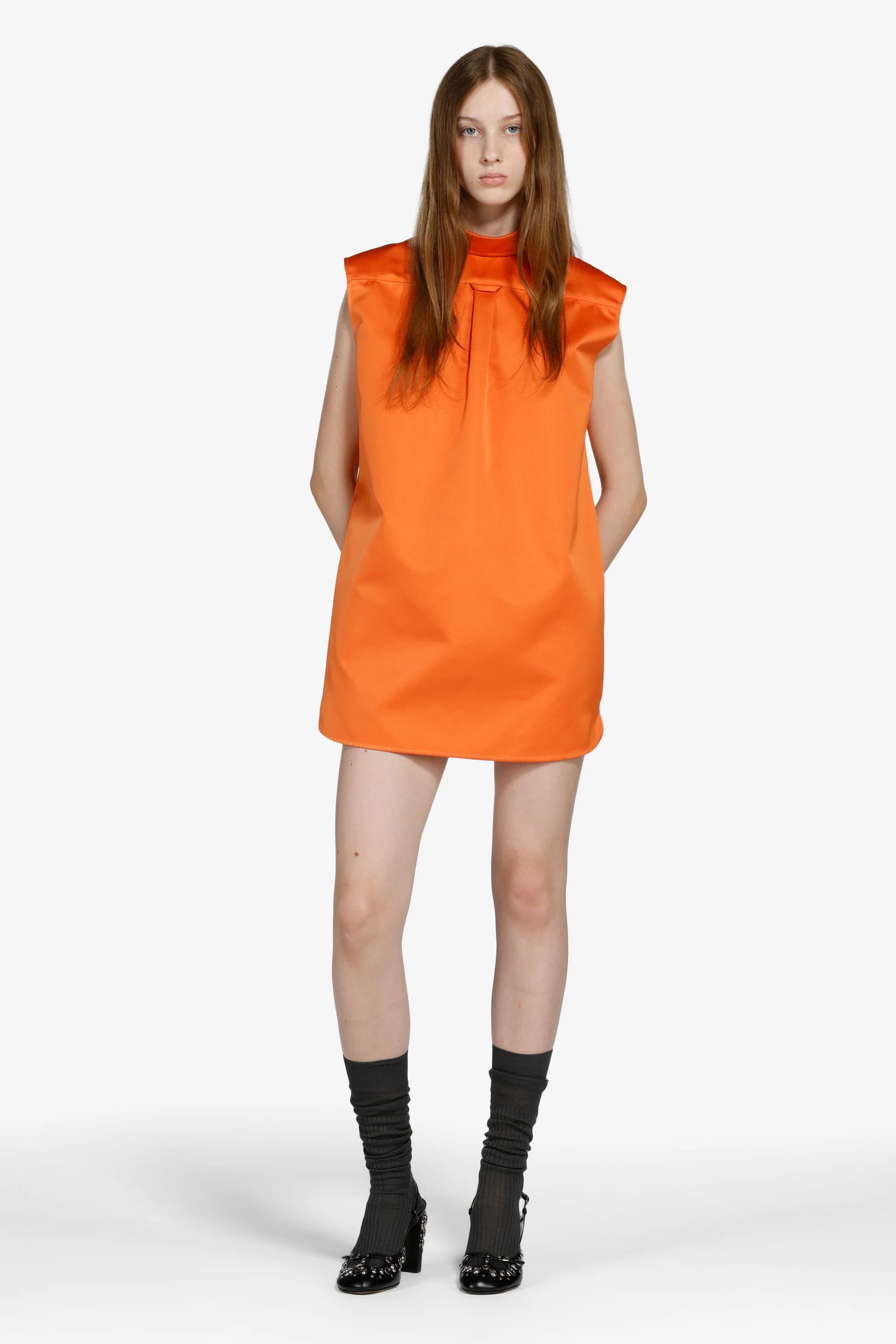 Vestito corto smanicato